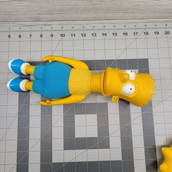 4 Dolls The Simpsons Plush Doll Set Bart Marge Maggie Matt Groening 1990 Vtg - Picture 3 of 16
